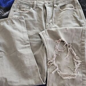 American Eagle Outfitters Light Gray Jeans